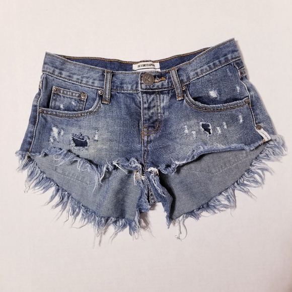 One Teaspoon Pants - One Teaspoon Bonitas Denim Shorts size 22 XXS